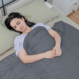 NNECW 9 Kg Anti-Stress Therapy Weighted Blanket With Removable Flannel Duvet Cover