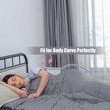 NNECW 9 Kg Anti-Stress Therapy Weighted Blanket With Removable Flannel Duvet Cover
