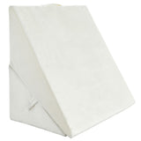 NNECW Adjustable Bed Wedge Pillow with Memory Foam for Reading &amp Sleep-White