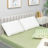 NNECW Memory Foam Pillow with Zippered Washable Pillowcase for Back Side Stomach Sleepers