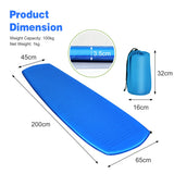 NNECW Inflatable Sleeping Pad with Inflatable Sponge for Hiking