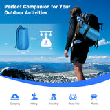 NNECW Inflatable Sleeping Pad with Inflatable Sponge for Hiking