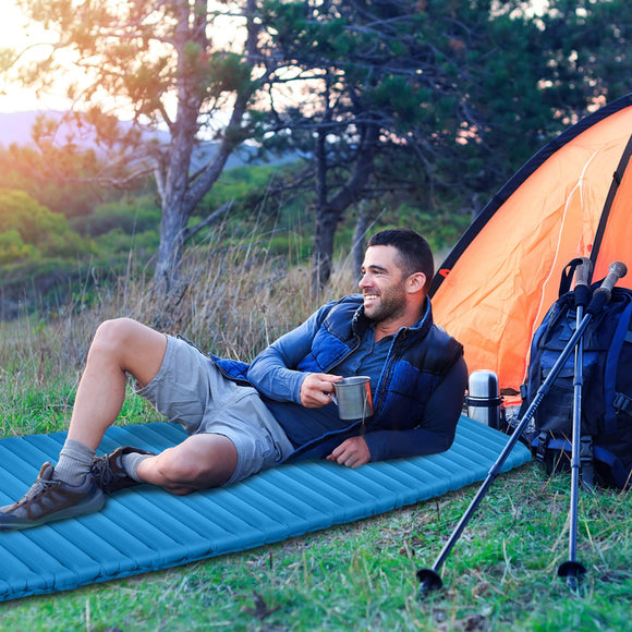 NNECW Inflatable Waterproof Sleeping Pad with Lightweight and Portable Design for Camping