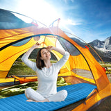 NNECW Inflatable Waterproof Sleeping Pad with Lightweight and Portable Design for Camping