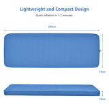 NNECW Self Inflating Camping Sleeping Mat with 2-in-1 Pump Sack for Hiking-Blue