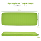 NNECW Self Inflating Camping Sleeping Mat with 2-in-1 Pump Sack for Hiking-Green