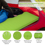 NNECW Self Inflating Camping Sleeping Mat with 2-in-1 Pump Sack for Hiking-Green