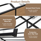 NNECW Queen/Double Size Metal Bed Frame with 4 Drawers for Headboard-Double
