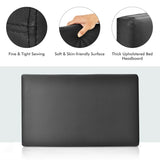 NNECW Twin Size Wall-mounted Headboard for Bedroom &amp Guest Room-Black-PU &amp sponge &amp MDF