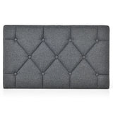 NNECW Twin Size Wall-mounted Headboard for Bedroom &amp Guest Room-Grey-Linen fabric &amp sponge &amp MDF &amp fabric