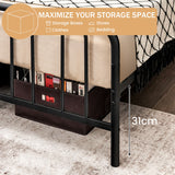 NNECW Full/Queen Size Metal Bed Frame with Non-slip Foot Pads Full Size