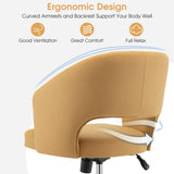 NNECW Modern Swivel Mid Back Home Office leisure Chair with Adjustable Height