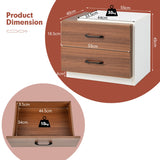 NNECW Modern Nightstand with 2 Storage Drawers for Bedroom