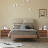NNECW Modern Nightstand with 2 Storage Drawers for Bedroom