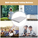 NNECW 4-Fold Folding Sleeping Mat Sofa Bed with Smooth Zipper for Single/King /Double/Queen-Double