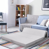 NNECW 4-Fold Folding Sleeping Mat Sofa Bed with Smooth Zipper for Single/King /Double/Queen-Double