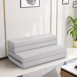 NNECW 4-Fold Folding Sleeping Mat Sofa Bed with Smooth Zipper for Single/King /Double/Queen-King Single