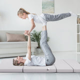 NNECW 4-Fold Folding Sleeping Mat Sofa Bed with Smooth Zipper for Single/King /Double/Queen-Single