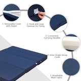 NNECW 4-Fold Queen Size Mattress with Smooth Zipper for Rest