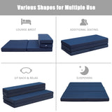 NNECW 4-Fold Queen Size Mattress with Smooth Zipper for Rest