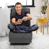 NNECW 6 Adjustable Swivel Folding Floor Lazy Sofa for Relaxing-Grey