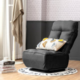 NNECW 6 Adjustable Swivel Folding Floor Lazy Sofa for Relaxing-Grey