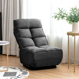 NNECW 6 Adjustable Swivel Folding Floor Lazy Sofa for Relaxing-Grey