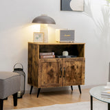 NNECW Mid-century Storage Cabinet with 2 Doors