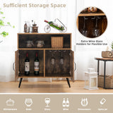 NNECW Mid-century Storage Cabinet with 2 Doors