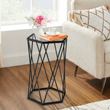 NNECW Compact Coffee Table with Tempered Glass Top for Living Room/Bedroom