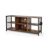 NNECW TV Stand for TVs up to 65€� with Storage Basket & 2 Cable Management Holes