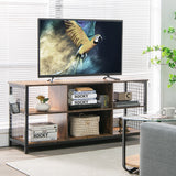 NNECW TV Stand for TVs up to 65€� with Storage Basket & 2 Cable Management Holes
