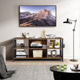 NNECW TV Stand for TVs up to 65€� with Storage Basket & 2 Cable Management Holes