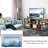 NNECW TV Stand for TVs up to 65€� with Storage Basket & 2 Cable Management Holes