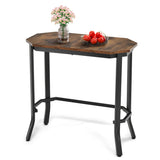 NNECW Slim Night Table with Wooden Tabletop for Living Room