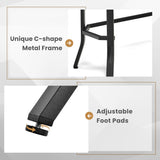 NNECW Slim Night Table with Wooden Tabletop for Living Room