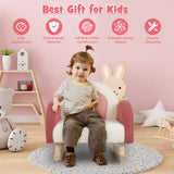NNECW Kids Rocking Chair with Solid Wood Leg for 3-5 Years Old -Pink