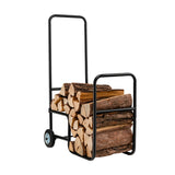 NNECW Firewood Cart with Durable Rubber Wheels for All-Terrain