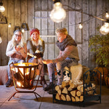 NNECW Heavy-Duty Firewood Rack with 50 kg Load Capacity for Stove Fire Pit