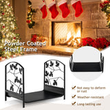 NNECW Heavy-Duty Firewood Rack with 50 kg Load Capacity for Stove Fire Pit
