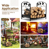 NNECW Heavy-Duty Firewood Rack with 50 kg Load Capacity for Stove Fire Pit