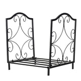 NNECW Heavy-Duty Steel Firewood Rack with 60kg Load Capacity for Indoor & Outdoor
