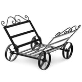 NNECW Decorative Firewood Rack with 4 Wheels for Indoor & Outdoor