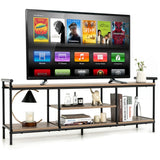 NNECW 3-Tier TV Stand with Storage Shelves for TVs up to 60-