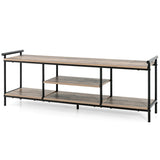 NNECW 3-Tier TV Stand with Storage Shelves for TVs up to 60-