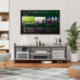 NNECW 3-Tier TV Stand with Storage Shelves for TVs up to 60-