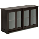 NNECW Kitchen Storage Sideboard with Adjustable Shelf for Home Kitchen-Coffee