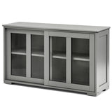 NNECW Kitchen Storage Sideboard with Adjustable Shelf for Home Kitchen-Grey