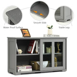 NNECW Kitchen Storage Sideboard with Adjustable Shelf for Home Kitchen-Grey