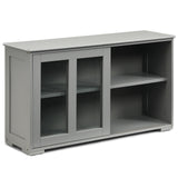 NNECW Kitchen Storage Sideboard with Adjustable Shelf for Home Kitchen-Grey